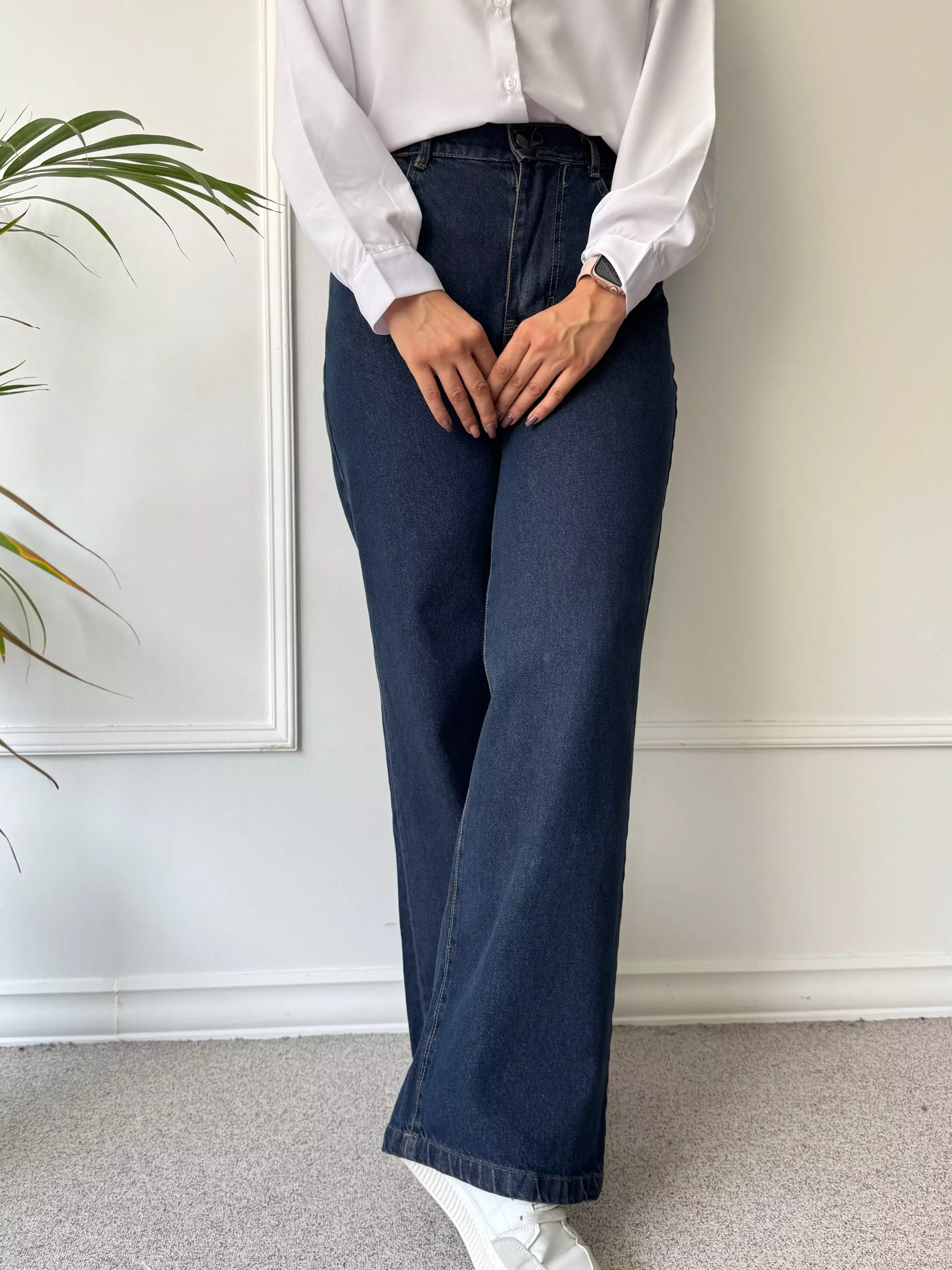 شلوار جین نیم بگ